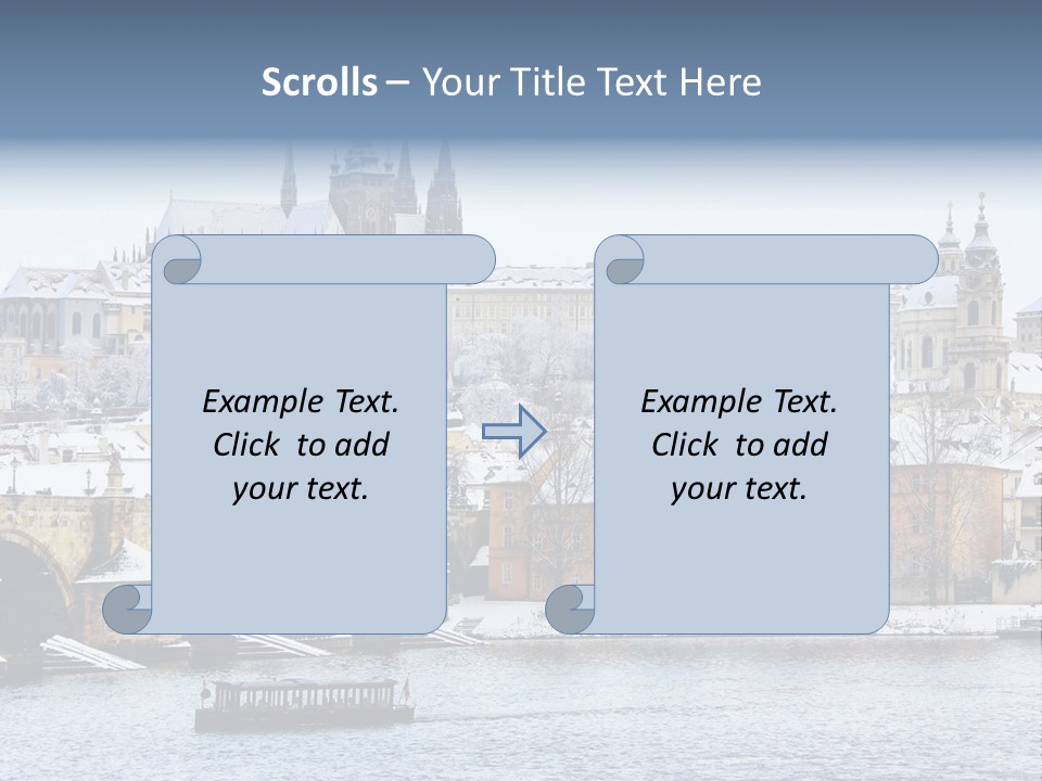 Building Castle Bridge PowerPoint Template