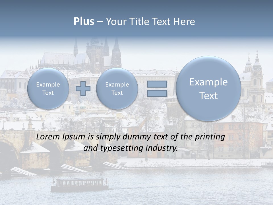 Building Castle Bridge PowerPoint Template
