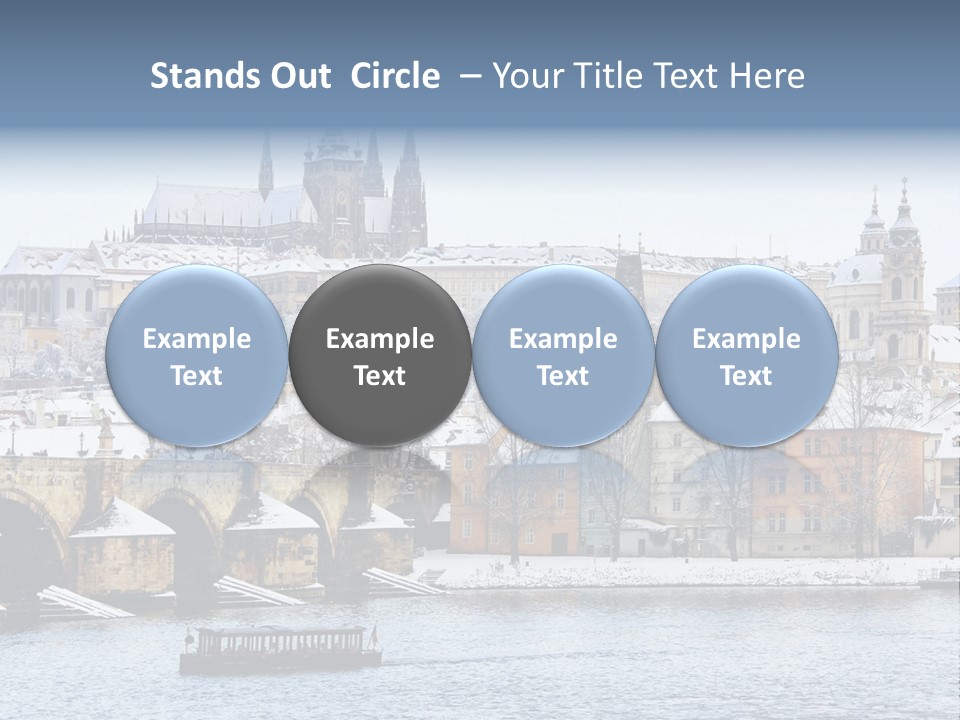 Building Castle Bridge PowerPoint Template