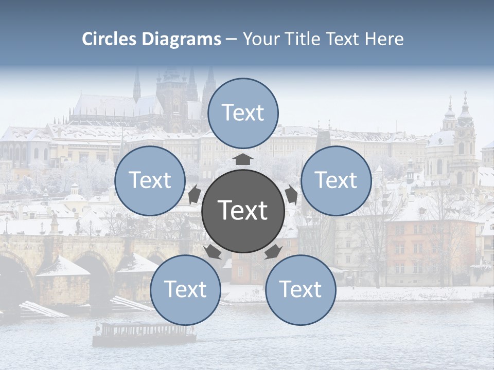 Building Castle Bridge PowerPoint Template