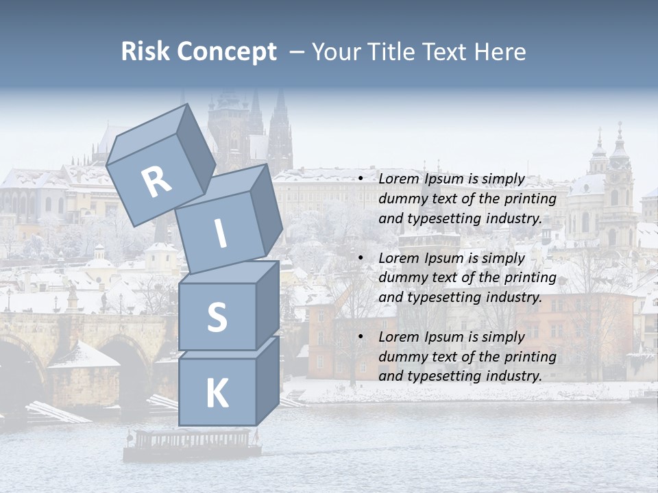 Building Castle Bridge PowerPoint Template