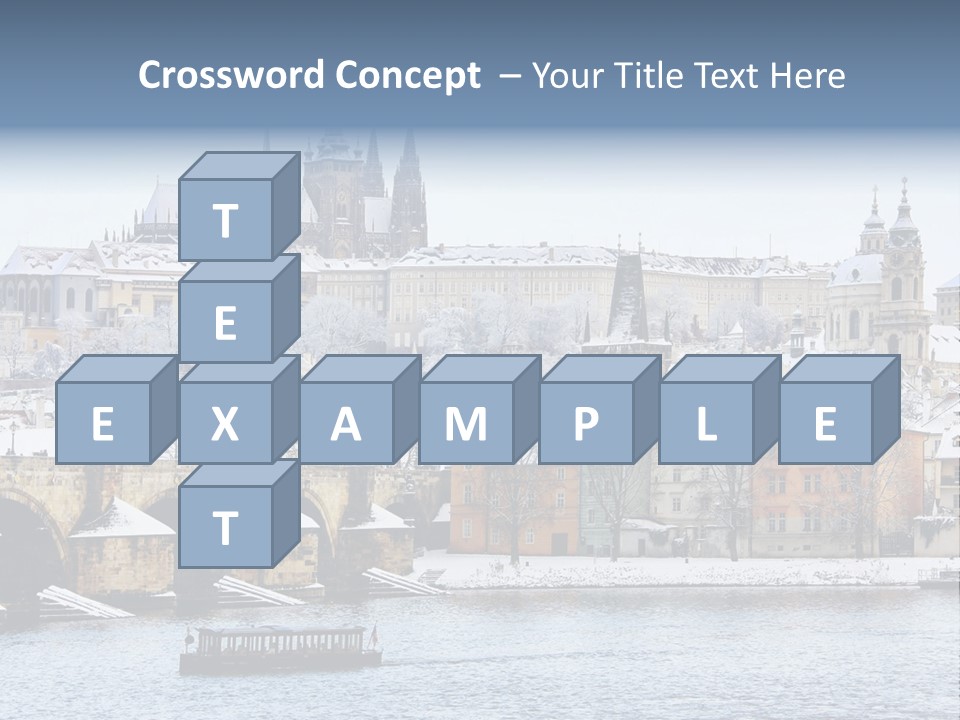 Building Castle Bridge PowerPoint Template