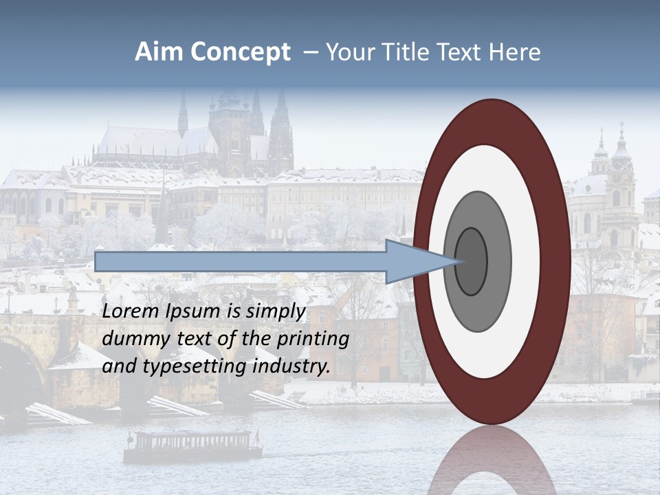 Building Castle Bridge PowerPoint Template