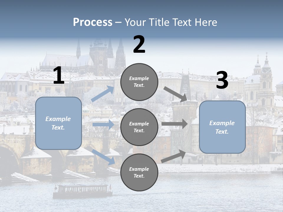 Building Castle Bridge PowerPoint Template