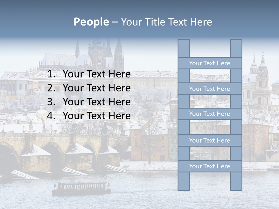 Building Castle Bridge PowerPoint Template
