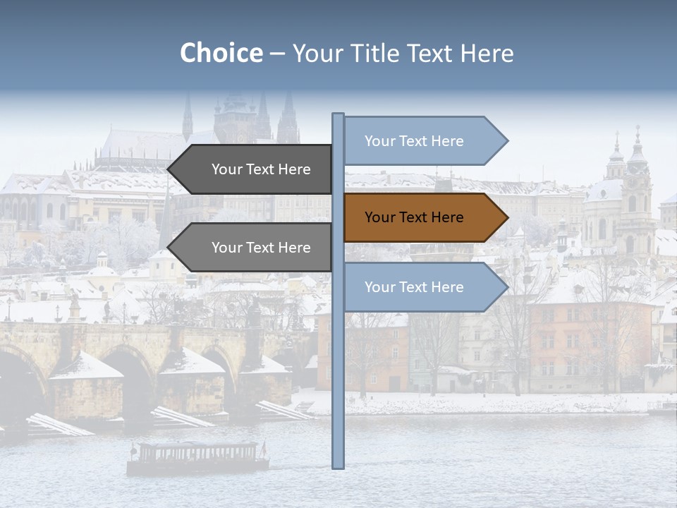 Building Castle Bridge PowerPoint Template