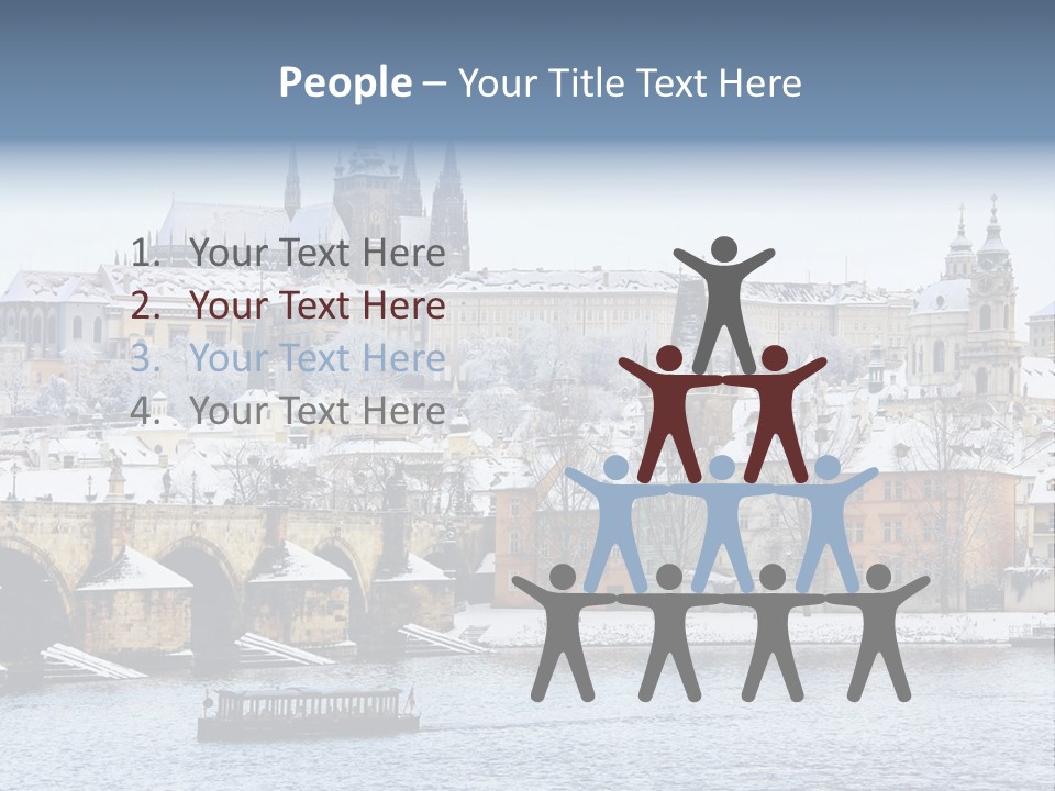 Building Castle Bridge PowerPoint Template