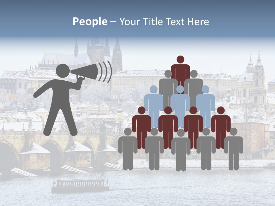 Building Castle Bridge PowerPoint Template