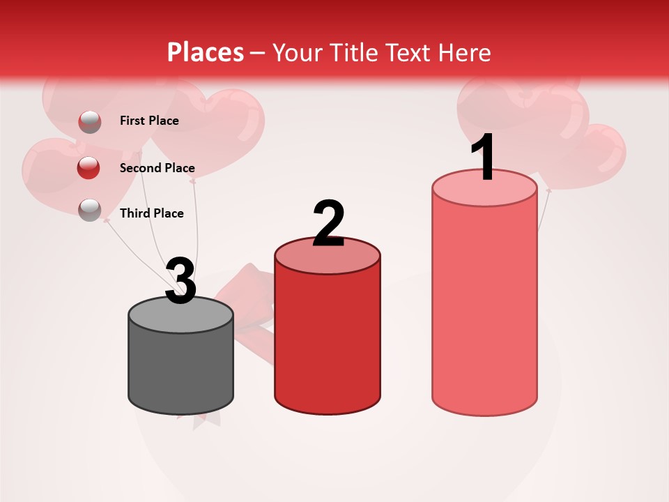 Balloons Card Romance Concept PowerPoint Template