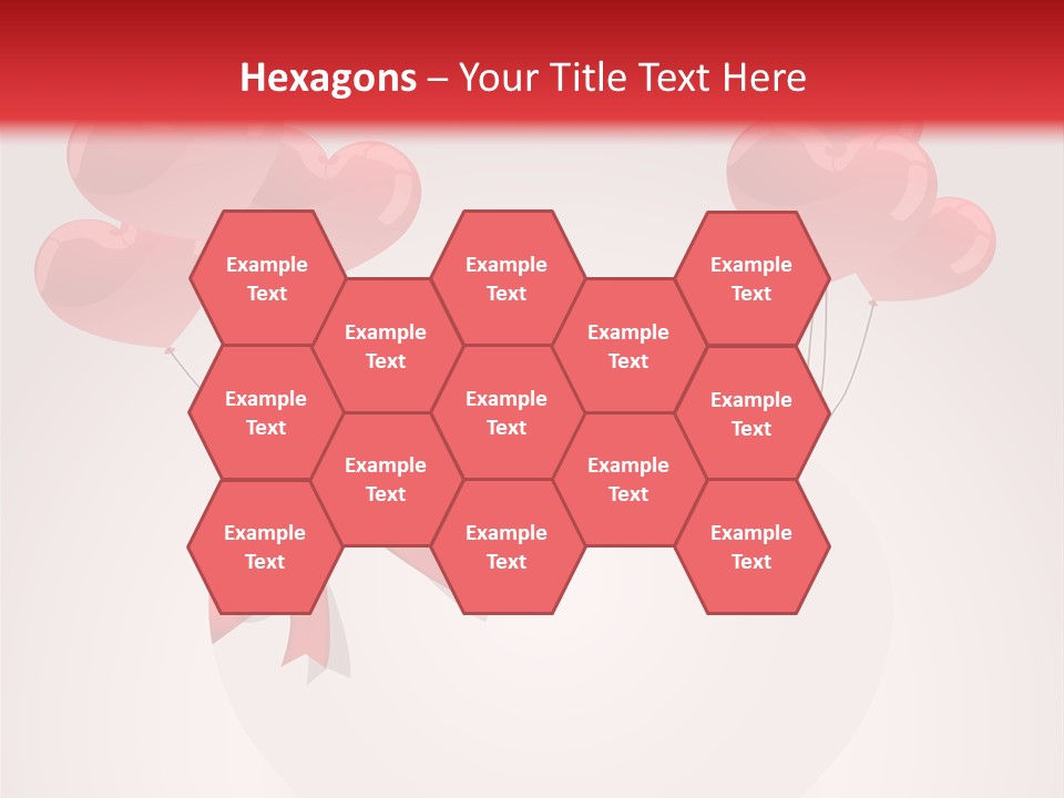 Balloons Card Romance Concept PowerPoint Template