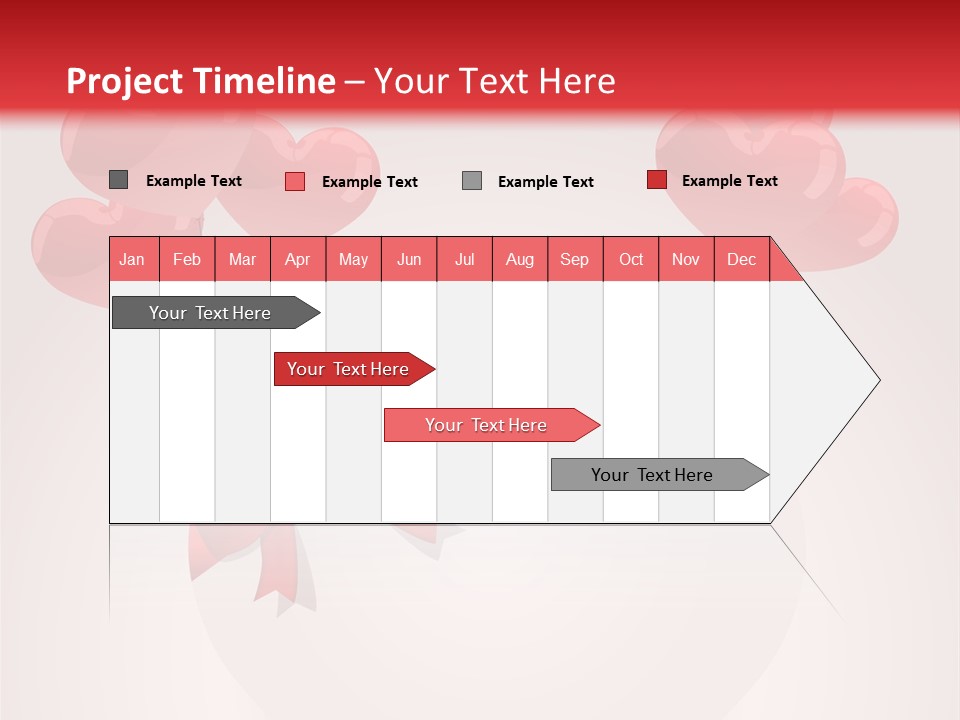 Balloons Card Romance Concept PowerPoint Template