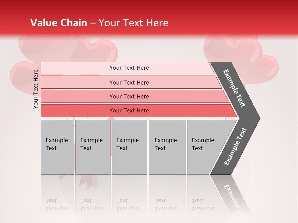 Balloons Card Romance Concept PowerPoint Template