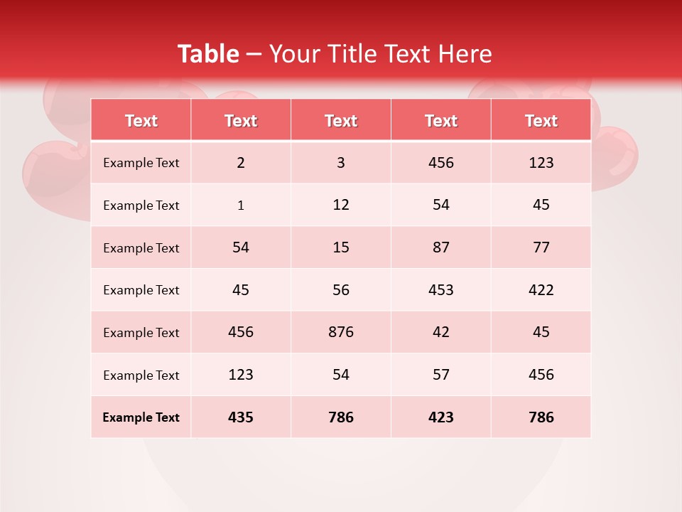 Balloons Card Romance Concept PowerPoint Template