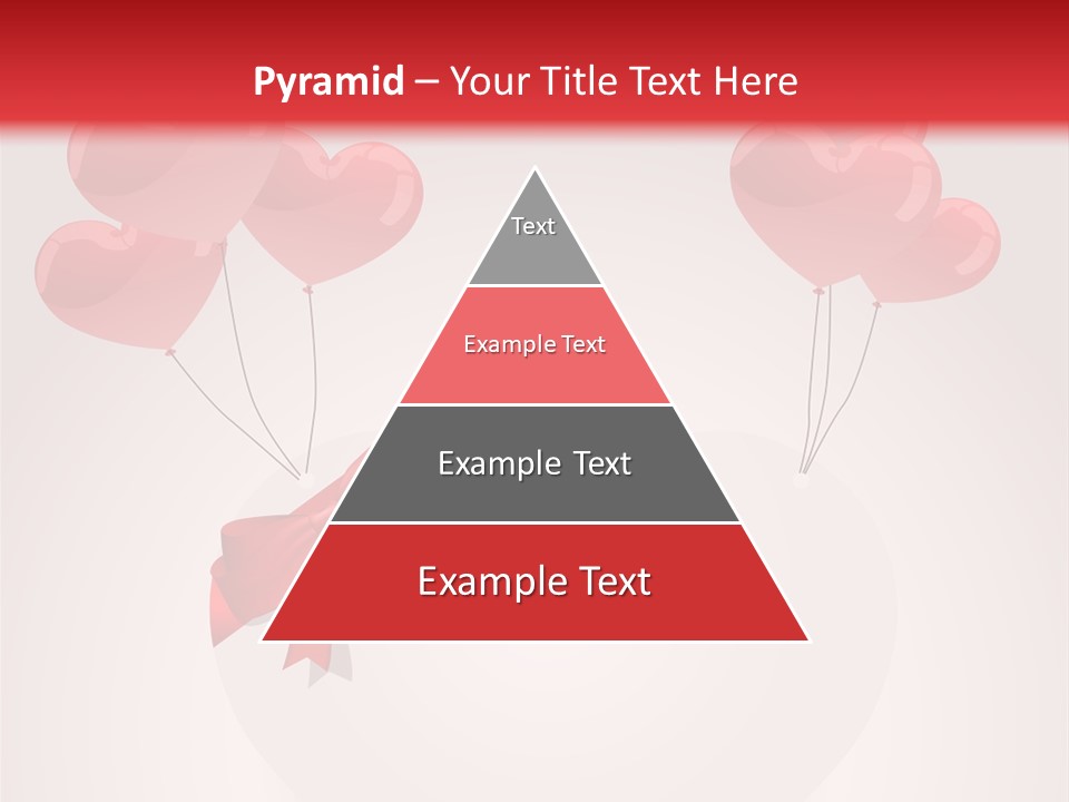 Balloons Card Romance Concept PowerPoint Template