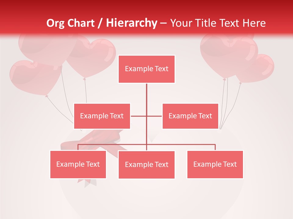 Balloons Card Romance Concept PowerPoint Template