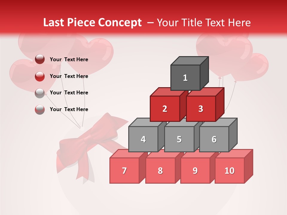 Balloons Card Romance Concept PowerPoint Template