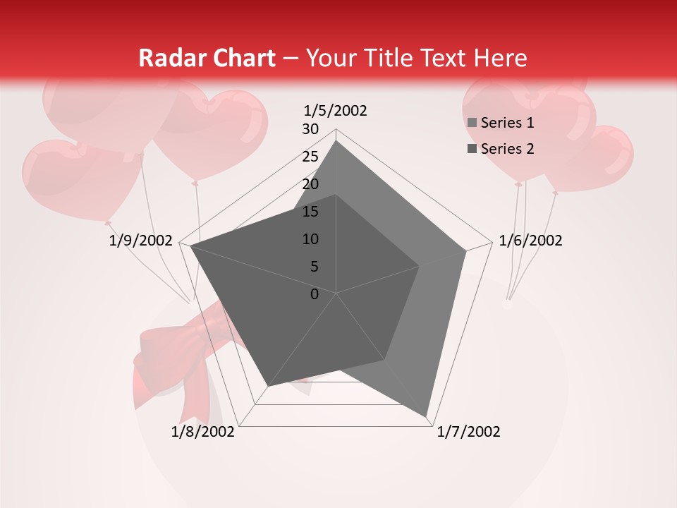 Balloons Card Romance Concept PowerPoint Template