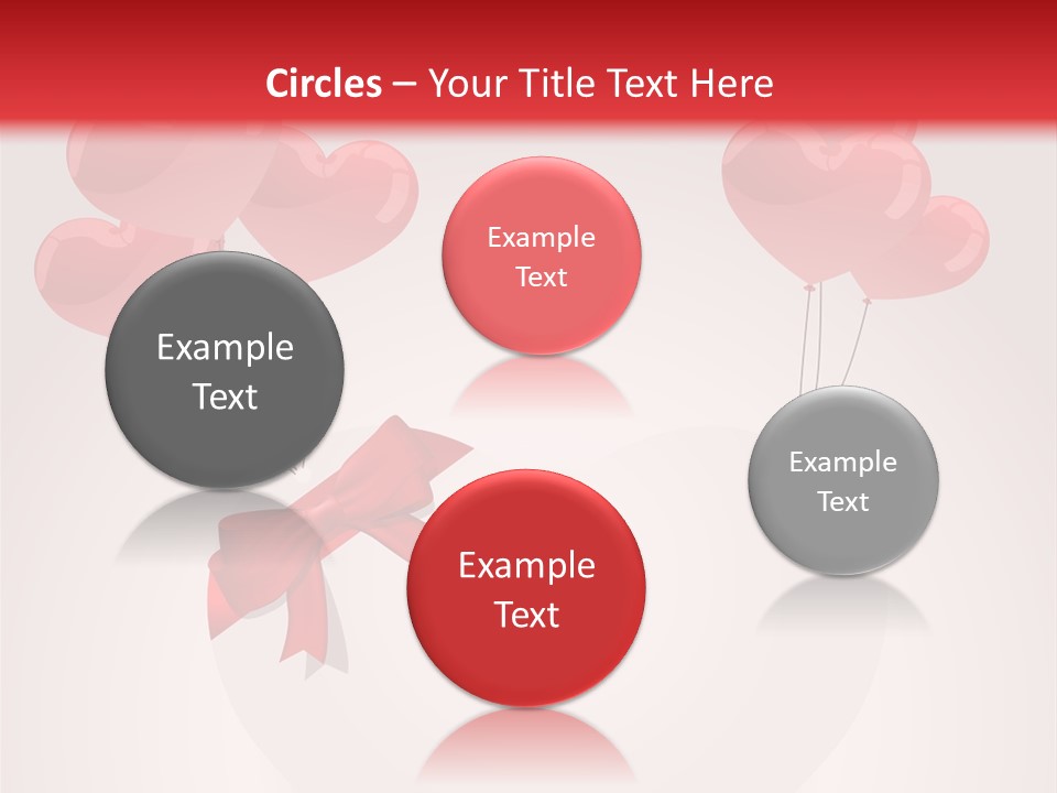 Balloons Card Romance Concept PowerPoint Template