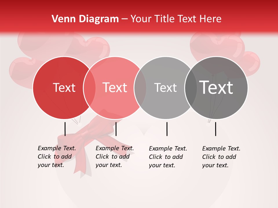 Balloons Card Romance Concept PowerPoint Template