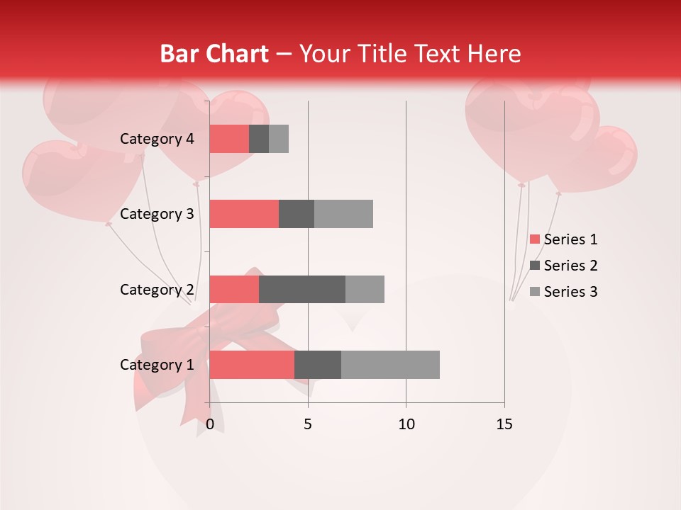 Balloons Card Romance Concept PowerPoint Template