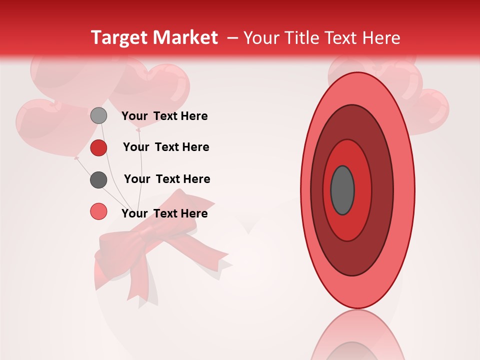 Balloons Card Romance Concept PowerPoint Template