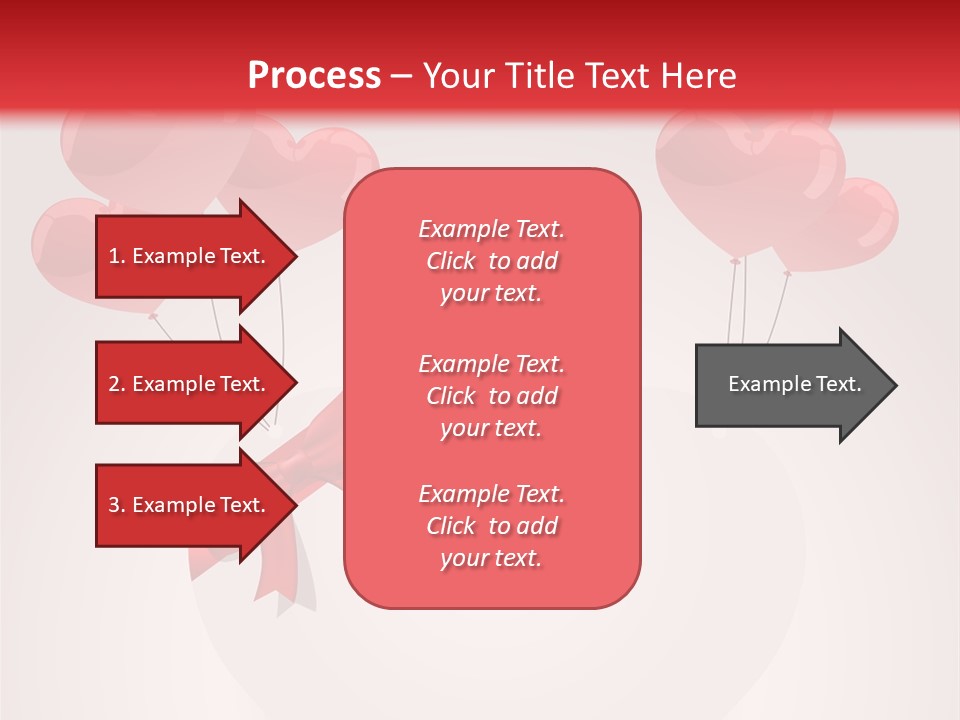Balloons Card Romance Concept PowerPoint Template