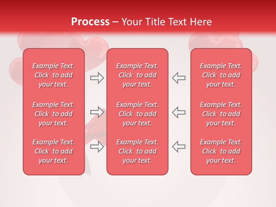 Balloons Card Romance Concept PowerPoint Template