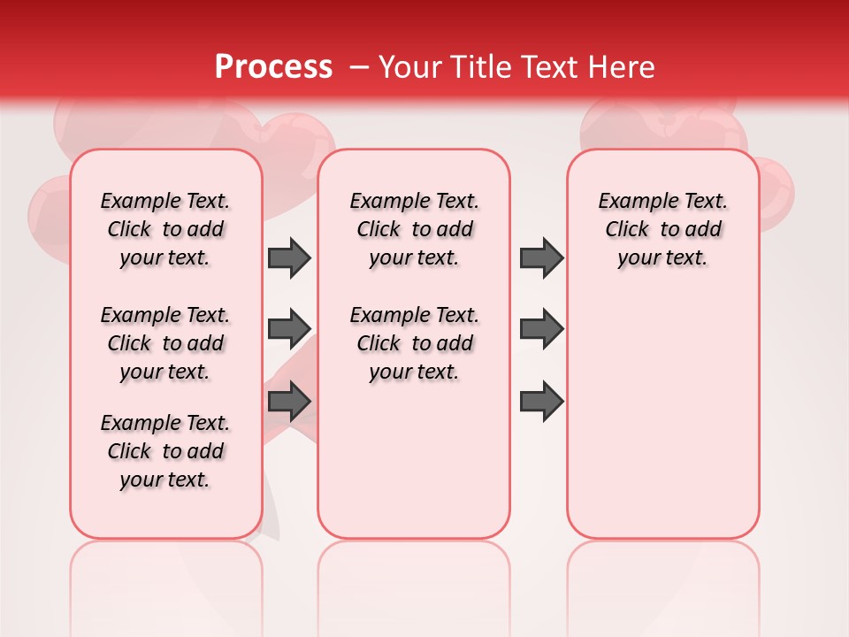 Balloons Card Romance Concept PowerPoint Template