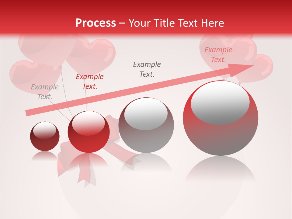 Balloons Card Romance Concept PowerPoint Template