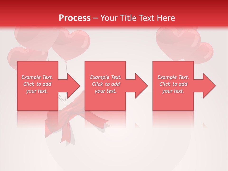 Balloons Card Romance Concept PowerPoint Template