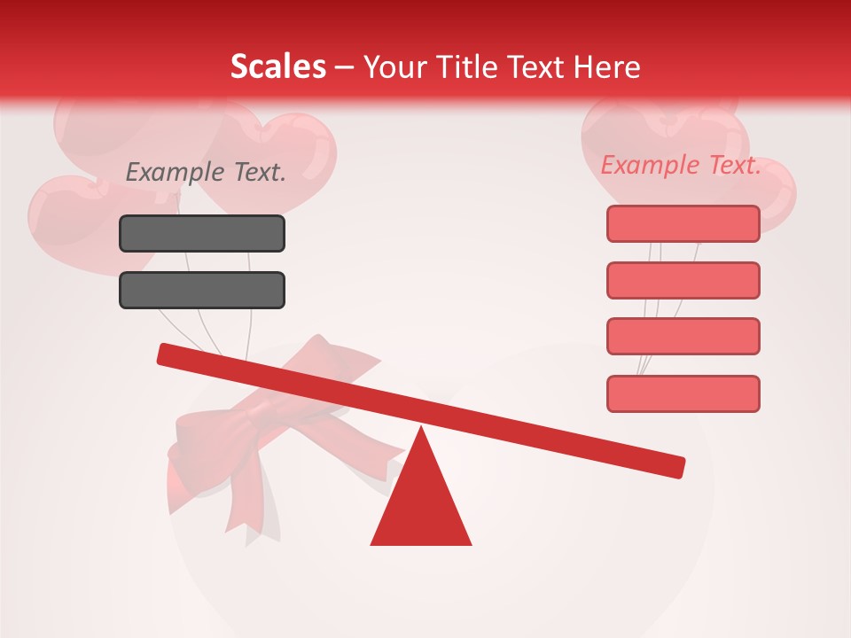 Balloons Card Romance Concept PowerPoint Template