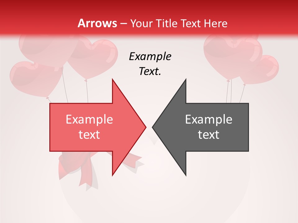 Balloons Card Romance Concept PowerPoint Template