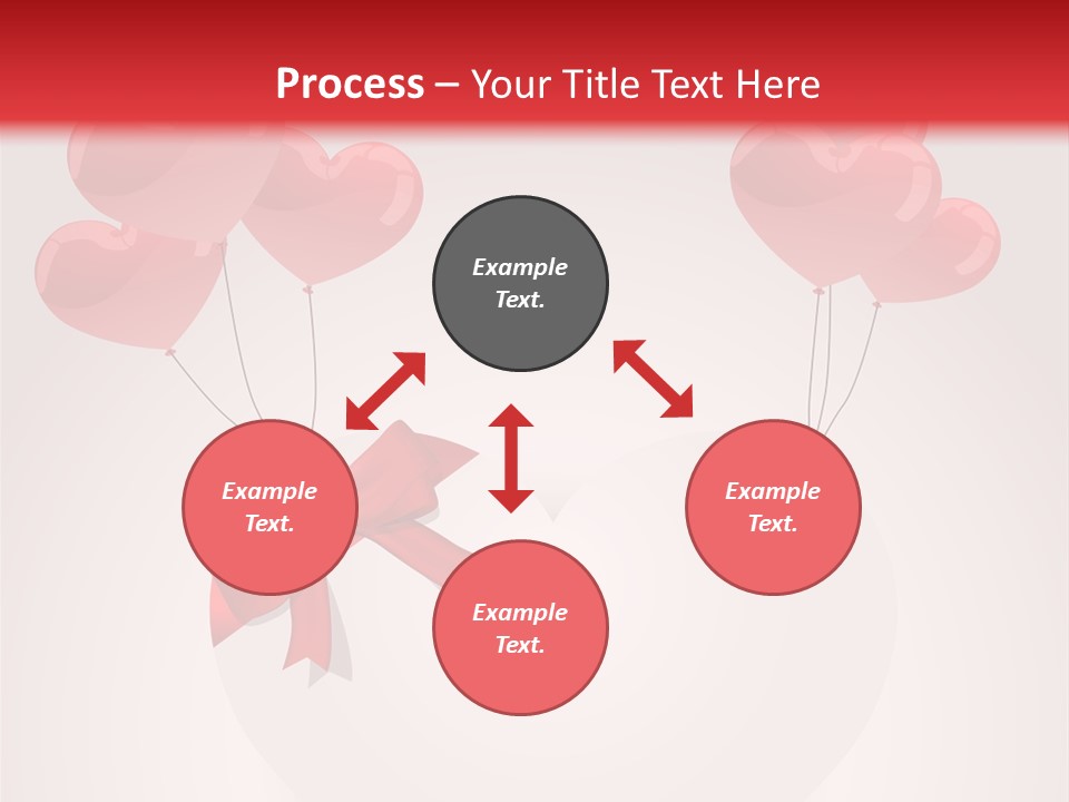 Balloons Card Romance Concept PowerPoint Template