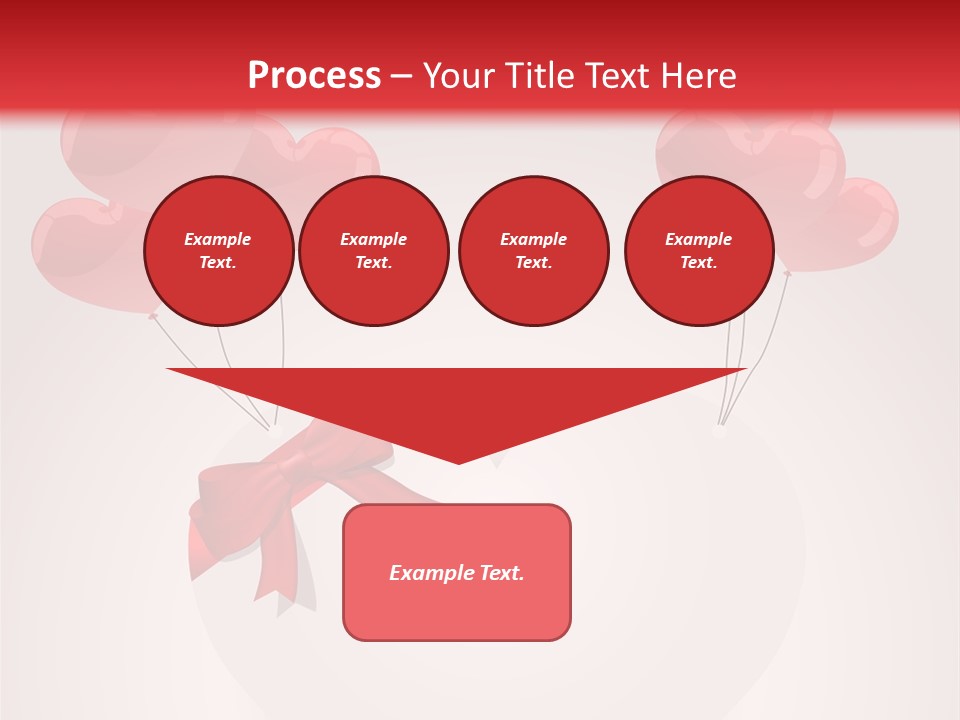 Balloons Card Romance Concept PowerPoint Template