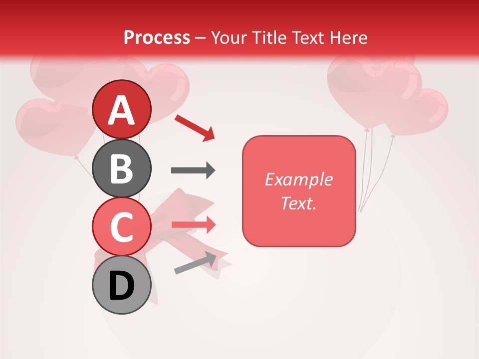 Balloons Card Romance Concept PowerPoint Template