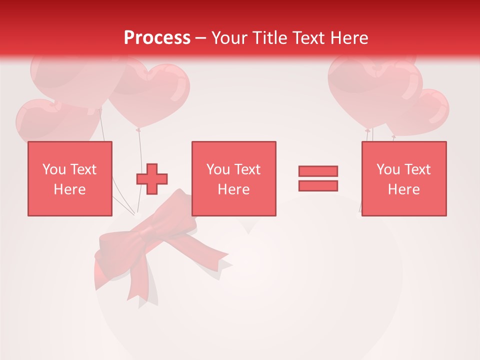 Balloons Card Romance Concept PowerPoint Template