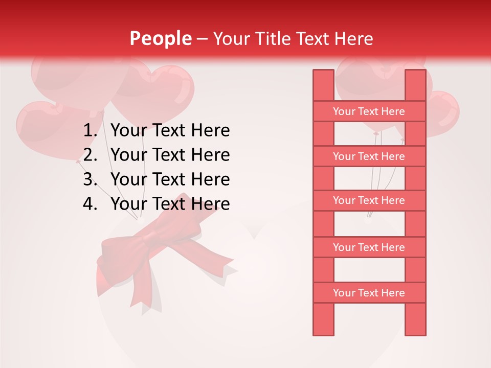 Balloons Card Romance Concept PowerPoint Template