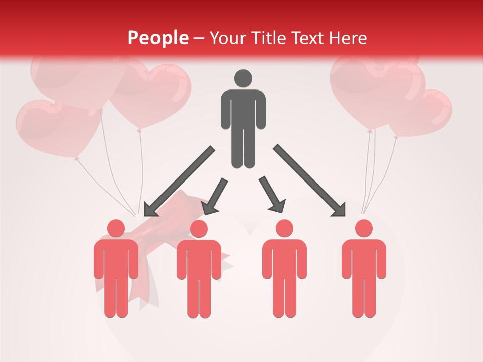 Balloons Card Romance Concept PowerPoint Template