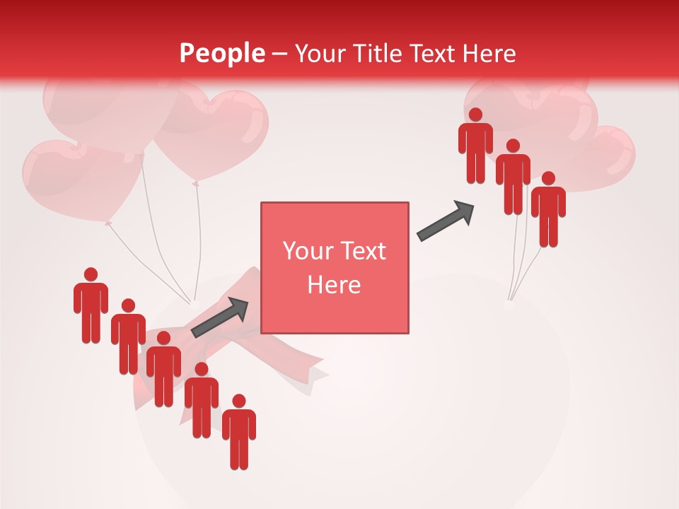 Balloons Card Romance Concept PowerPoint Template