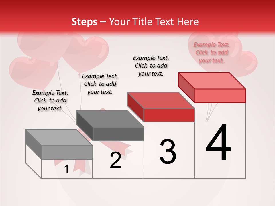 Balloons Card Romance Concept PowerPoint Template