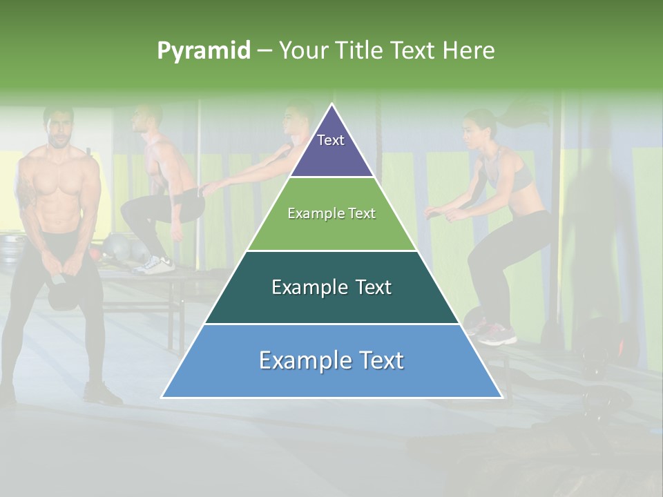 Dumbbell Lift Female PowerPoint Template