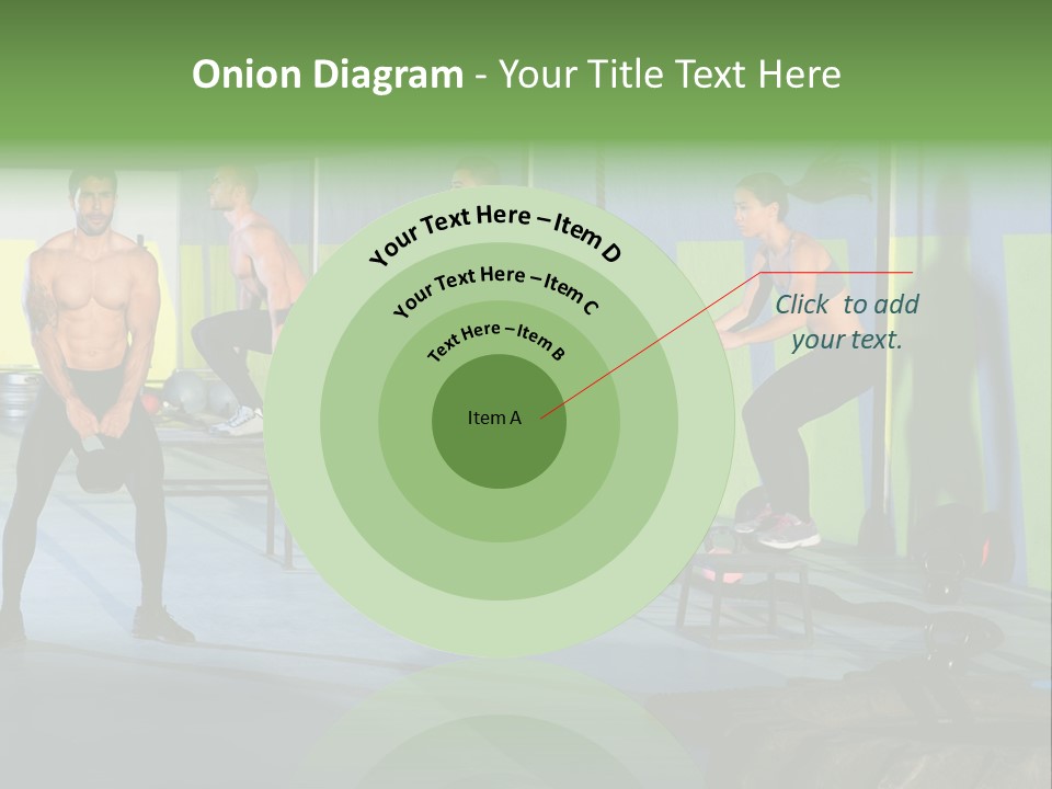 Dumbbell Lift Female PowerPoint Template