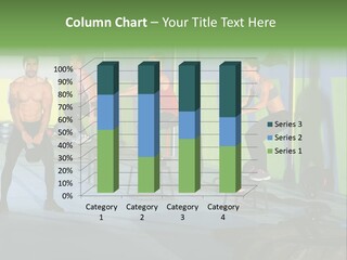 Dumbbell Lift Female PowerPoint Template