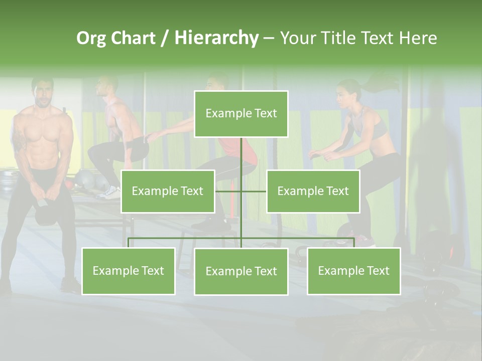 Dumbbell Lift Female PowerPoint Template