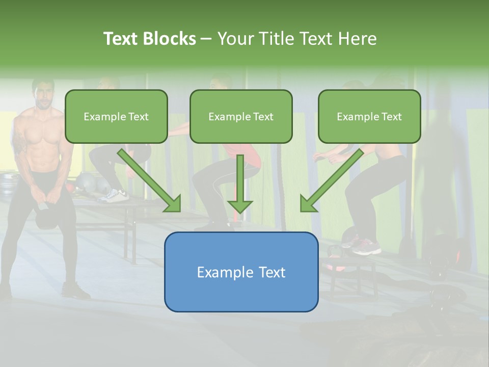 Dumbbell Lift Female PowerPoint Template
