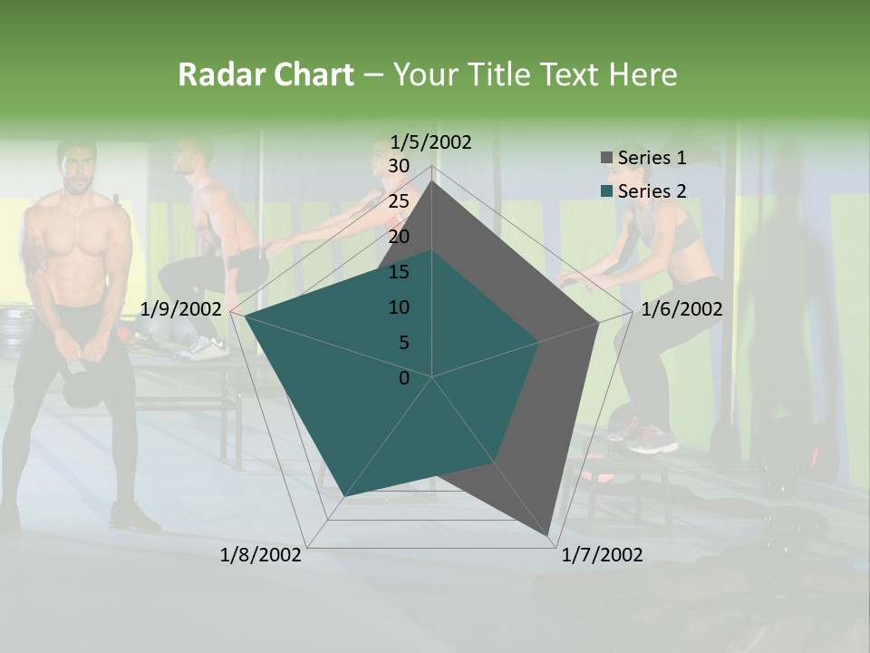 Dumbbell Lift Female PowerPoint Template