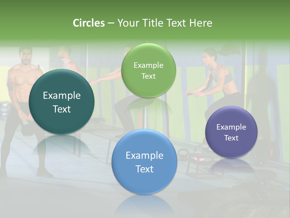 Dumbbell Lift Female PowerPoint Template