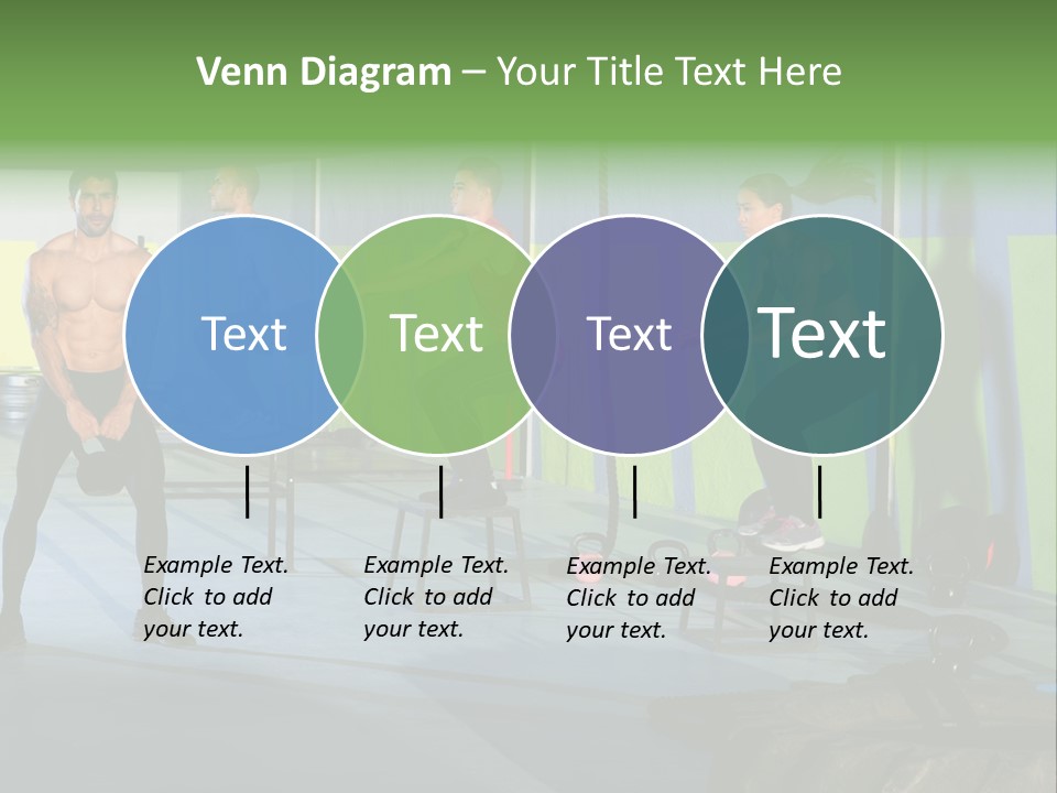 Dumbbell Lift Female PowerPoint Template
