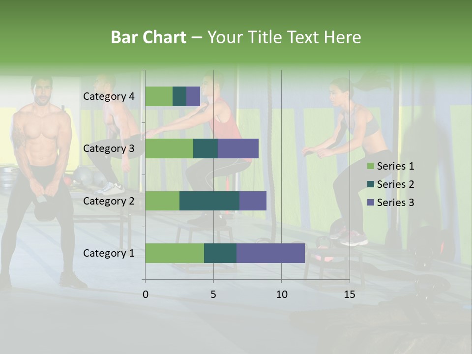 Dumbbell Lift Female PowerPoint Template