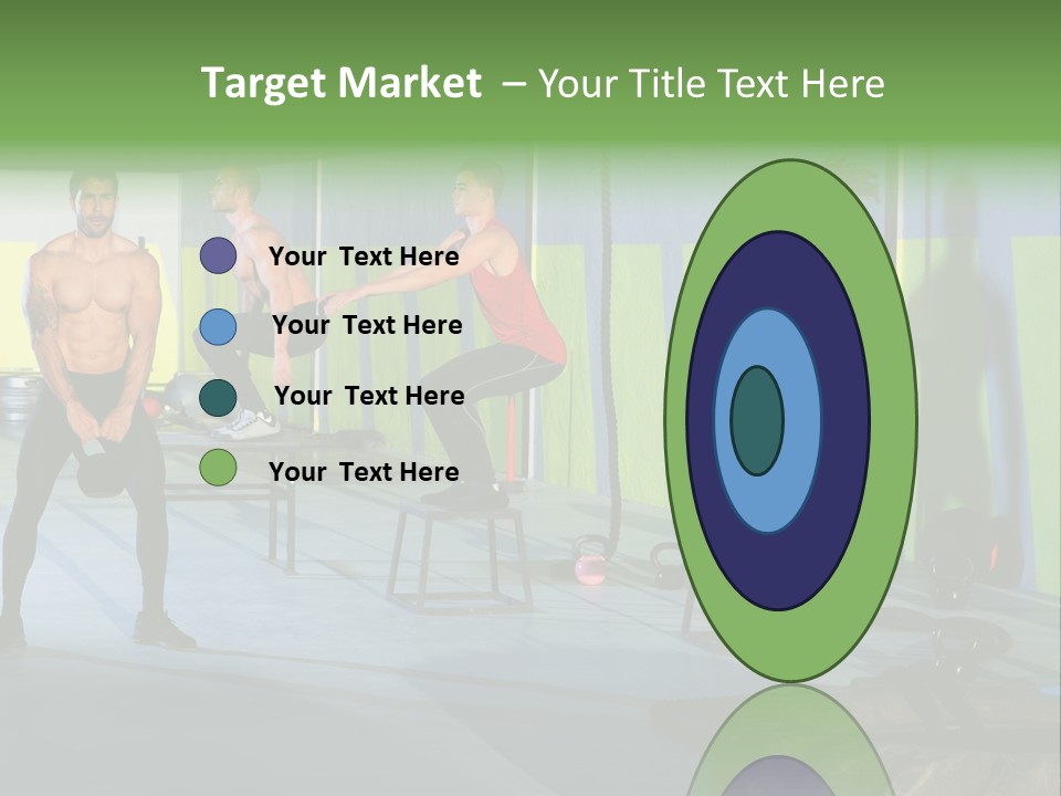 Dumbbell Lift Female PowerPoint Template